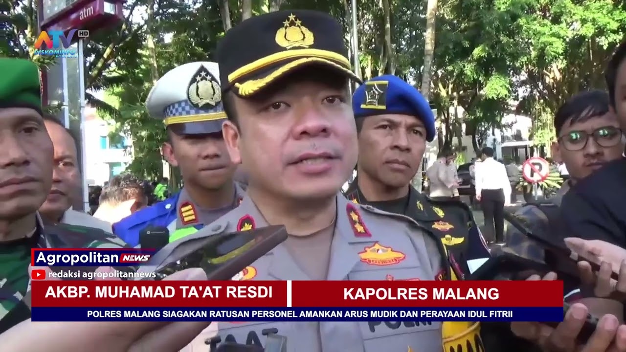 POLRES MALANG SIAGAKAN RATUSAN PERSONEL AMANKAN ARUS MUDIK DAN PERAYAAN IDUL FITRI | ATV MALANG RAYA