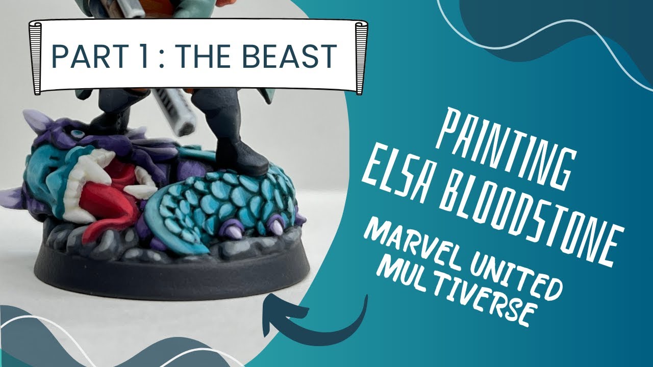 Painting Elsa Bloodstone - Part One - The Base - Marvel United Multiverse