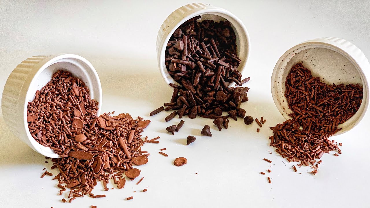 3 ways chocolate sprinkles with cocoa powder and chocolate |how to make chocolate sprinkles|