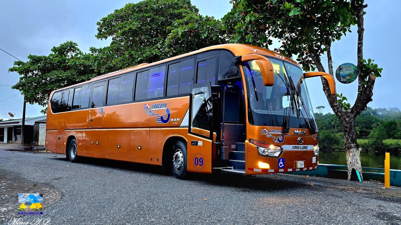 King Long XMQ6132BYW4 MAN 19-400 San José - Sierpe x Costanera. (Ruta 601).