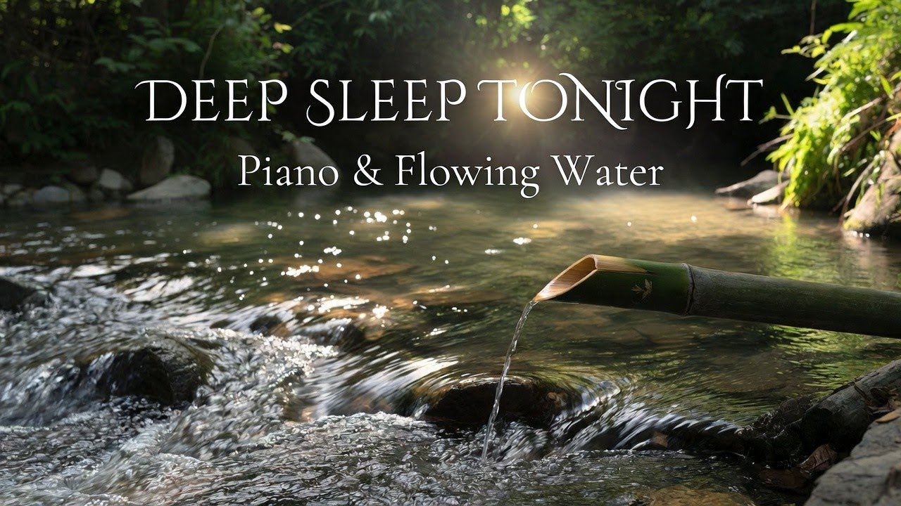 Deep Relax Piano with Mountain River Flow 🌊 Relaxing Music for Calm Mind