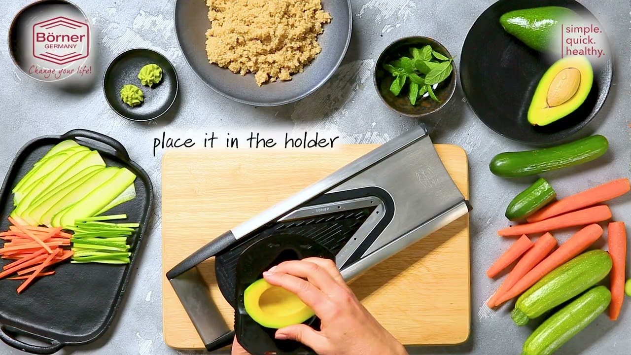 How to make Vegan Sushi with B&ouml;rner V6 ExclusiveLine Vegetable Slicer