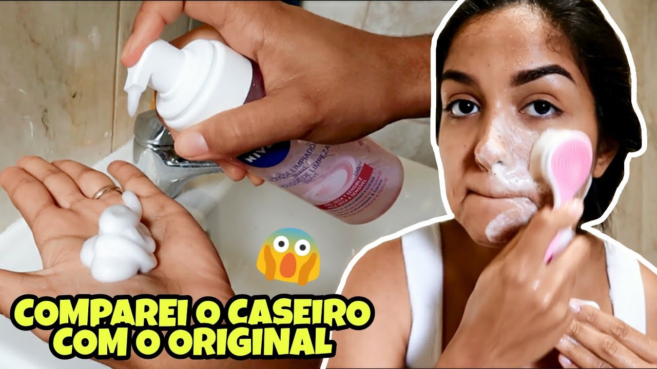 SABONETE FACIAL EM MOUSSE CASEIRO MARAVILHOSO * FÁCIL E BARATO *  #VEDA 10/21