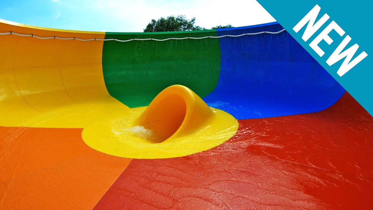 NEW Space Bowl Water Slide at Capfun Fruithof