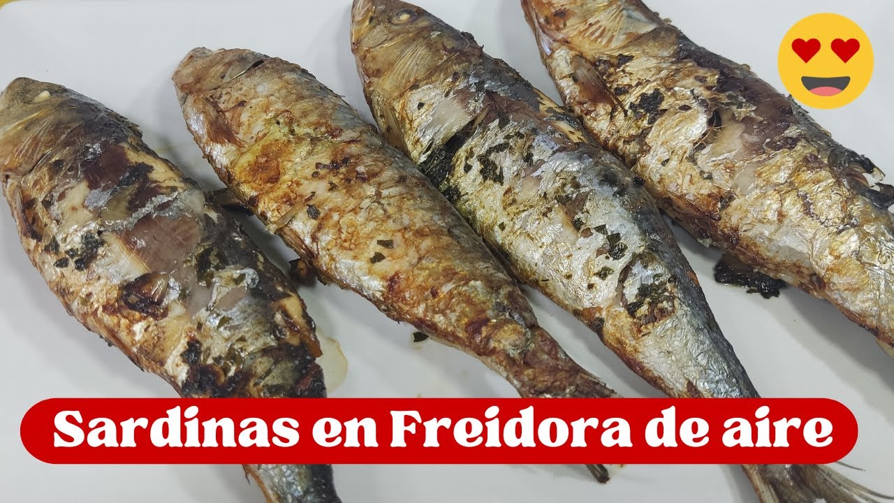 🐟 SARDINAS en FREIDORA DE AIRE (AirFryer) sin humo ni apenas olores ¡Deliciosas! 😍