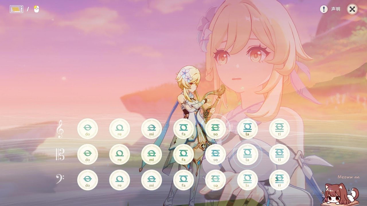 (Genshin Lyre) Bedtime Story - Meeting and Passing 相遇，相别