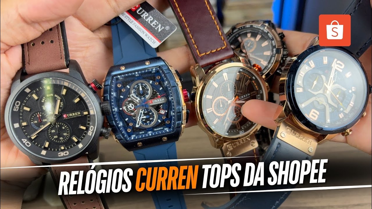 5 Relógios CURREN da Shopee Que Estão Explodindo em Vendas! (O #5 É Surreal)
