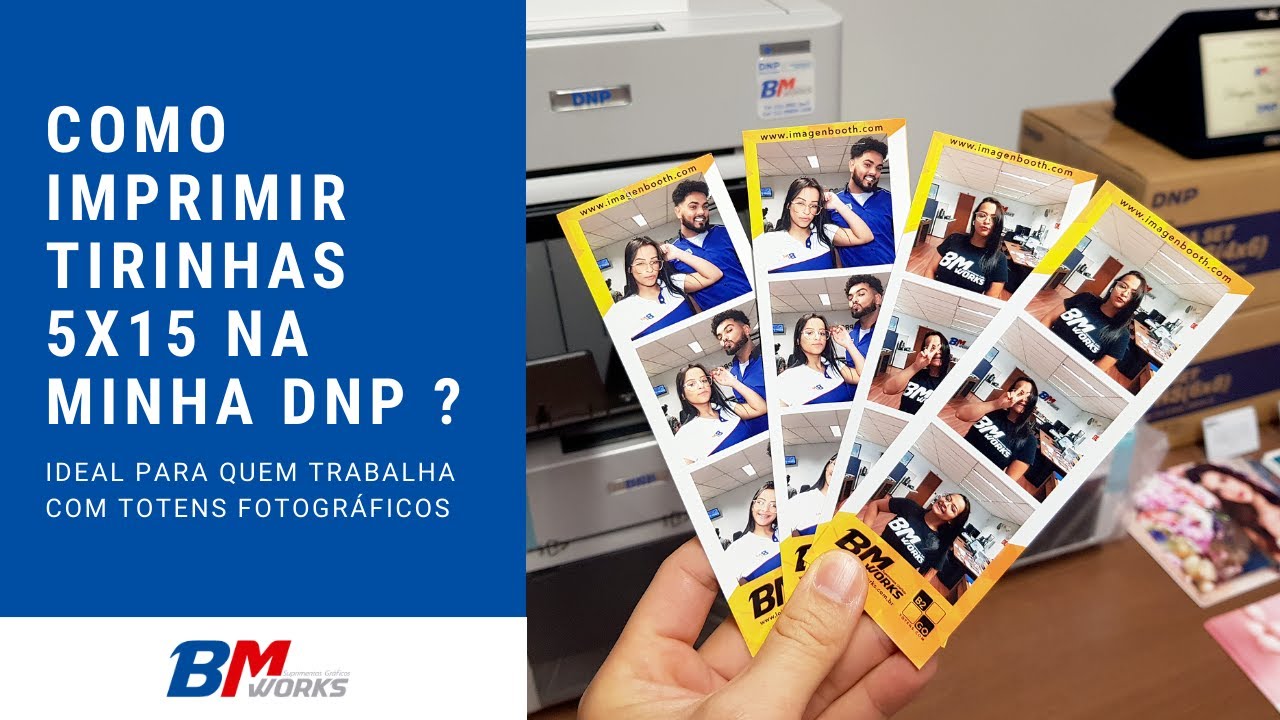 Como fazer o corte em tirinhas (5x15cm) na impressora DNP DS-RX1HS? | BM WORKS