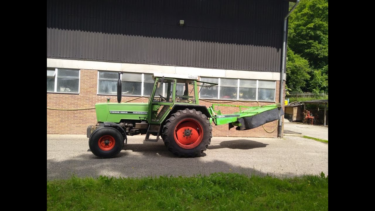 Heu machen 2022: Fendt Farmer 305 LS mit  Deutz-Fahr KM 24 und IHC 844-S mit Fahr KH 40 im Einsatz