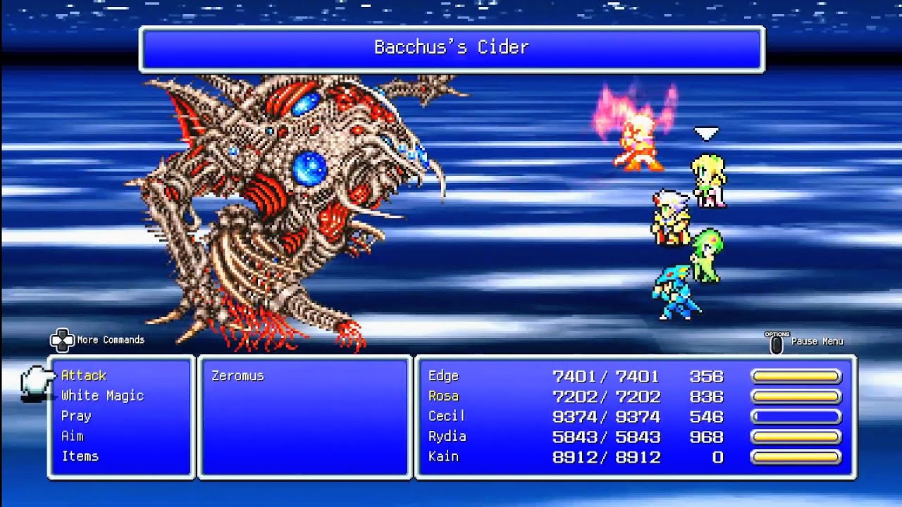 how FAST can I defeat Zeromus with Level 99 party? he never used Black Hole - FINAL FANTASY IV PS4