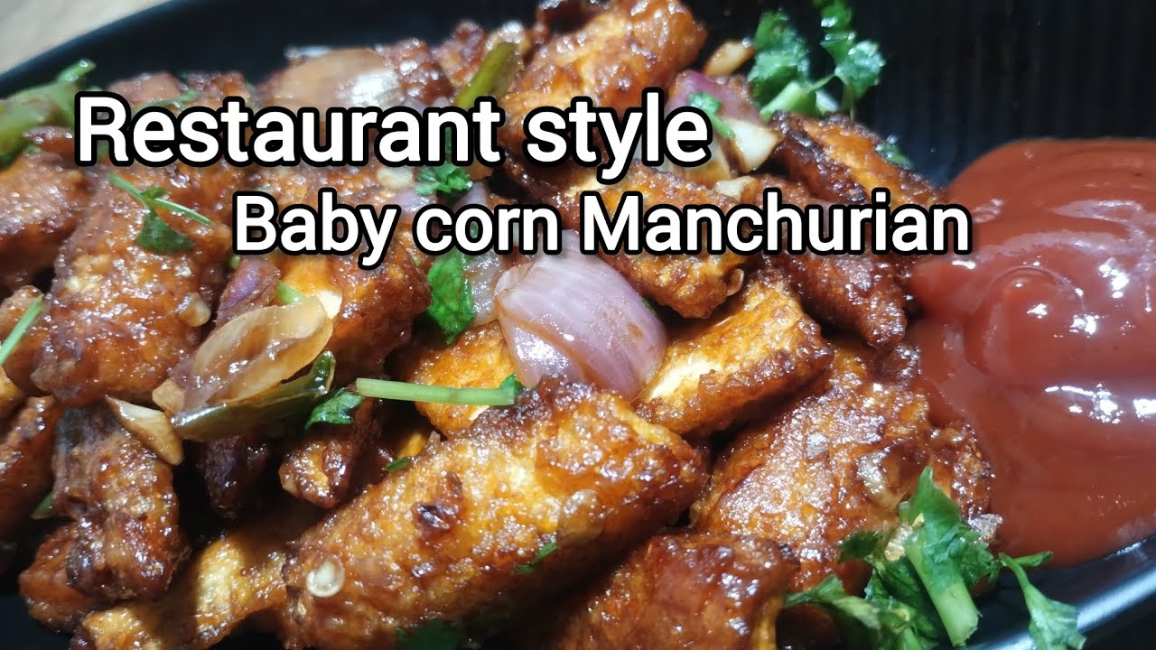 Baby corn manchurian | crispy & crunchy | Easy Recipe 