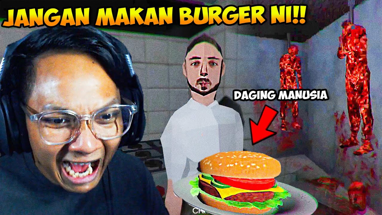KEDAI INI JUAL BURGER DAGING MANUSIA!!😭- MEAT (616 Games) (Malaysia) FarydCupid