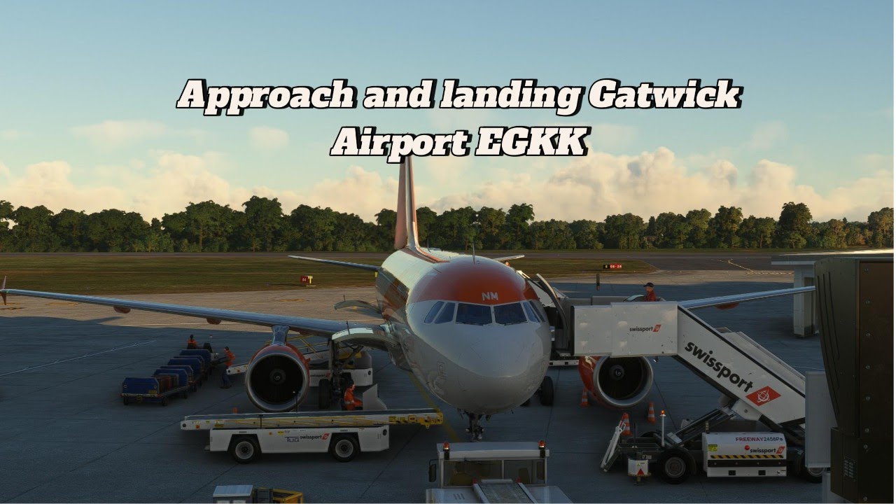 Approach and Landing Gatwick EGKK #beyondatc #fenixa320 #aviation #avgeek #landing #fscrew #msfs2020