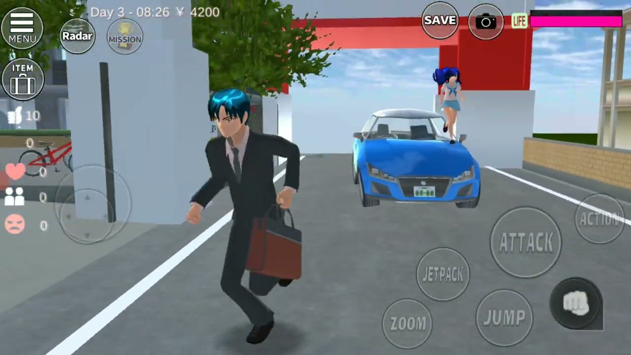 В школу с папой | Sakura School Simulator #sakuraschoolsimulator #sakura