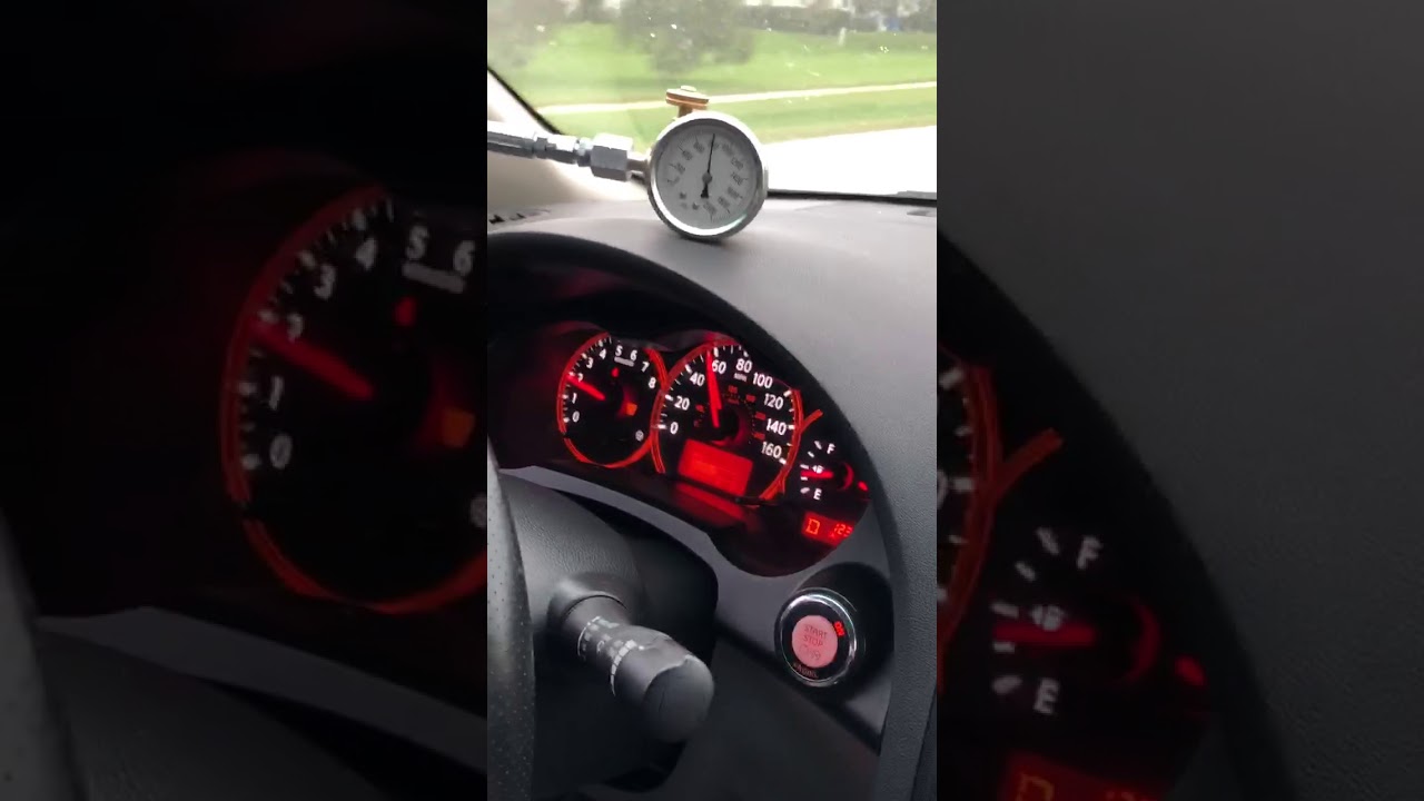 Тест-драйв Nissan CVT JF011E после завершения ремонта. Использовались манометр и сканер Autel.