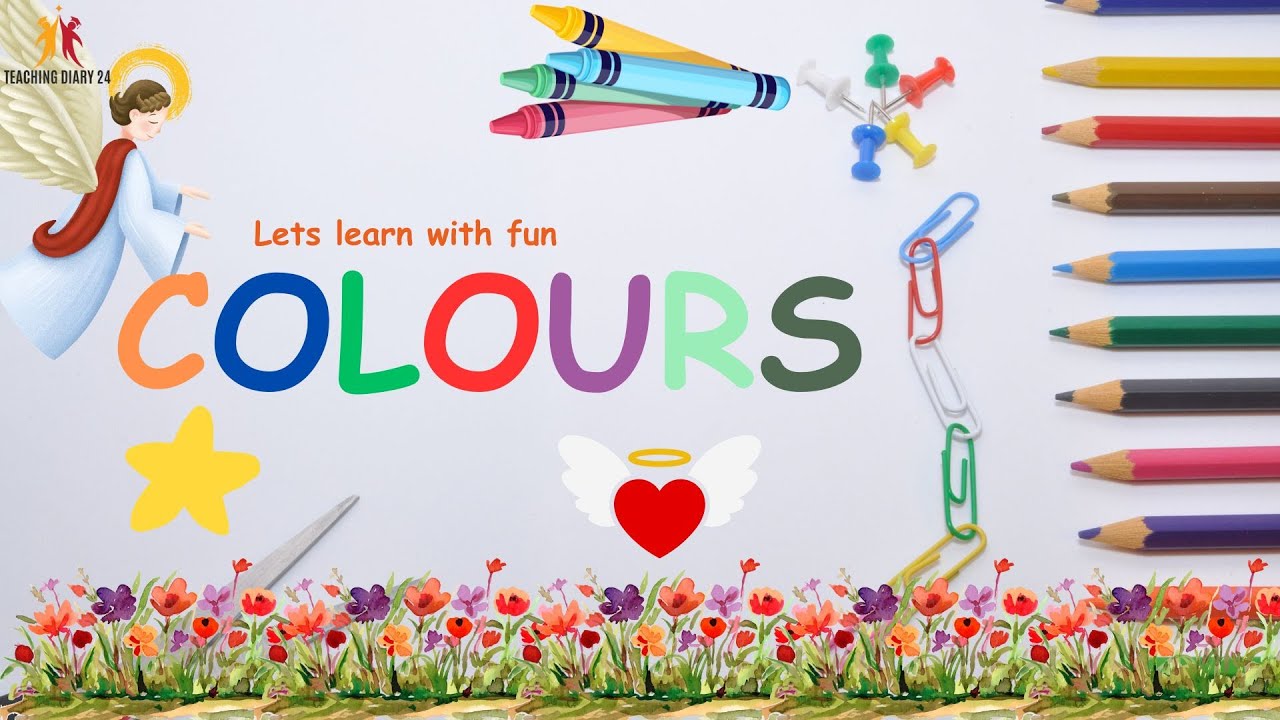 Colours name | Learn Colours Name with Spelling | Colors Names for Kids | Colours for Children