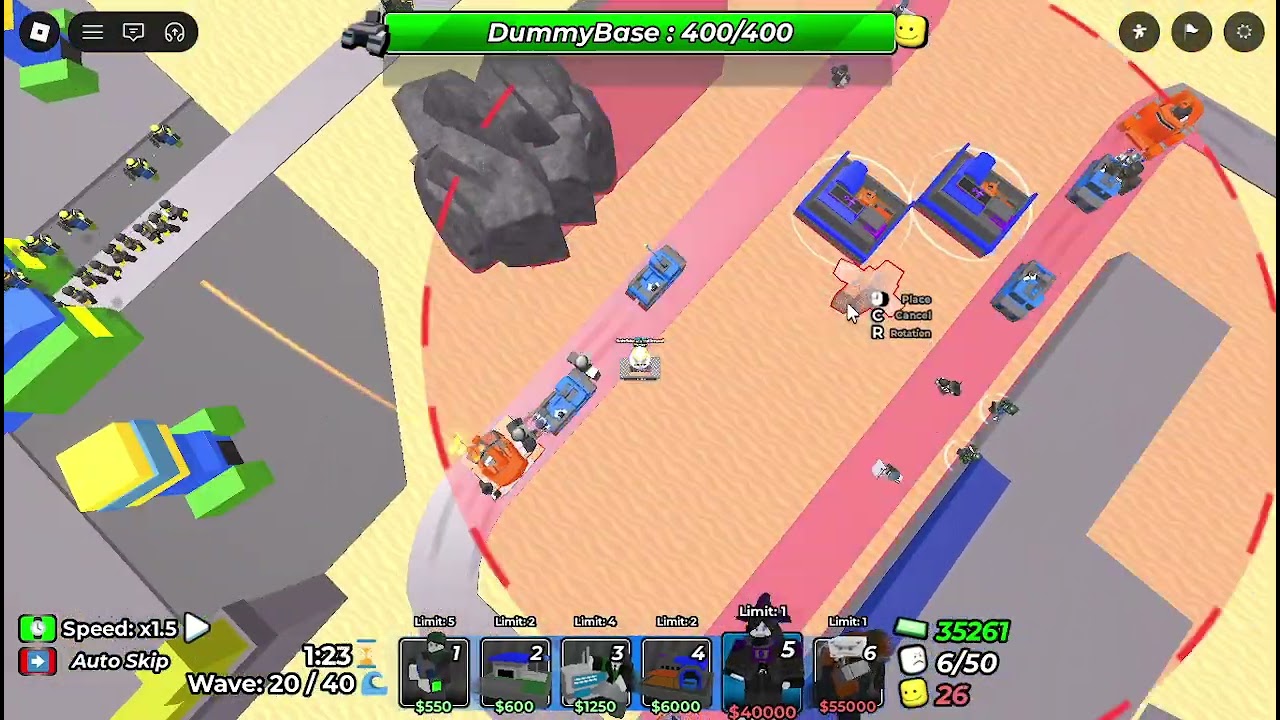 Solo Noob Battalion in Beach map Post-Buff | Dummy Defense | Roblox
