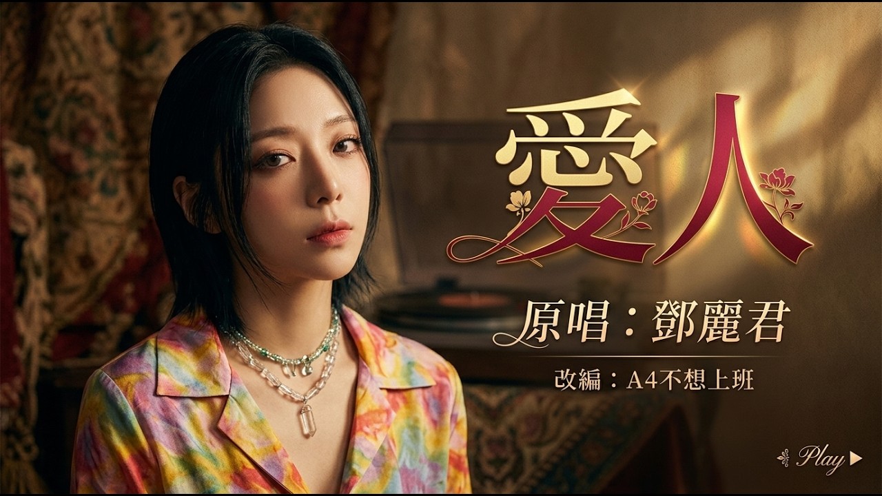 【AI翻唱】愛人 -請再愛著我 用你的溫柔和承諾 | 鄧麗君經典名曲！女聲迷幻重構版 (Dreamy Rock x Minimal DnB) | A4不想上班