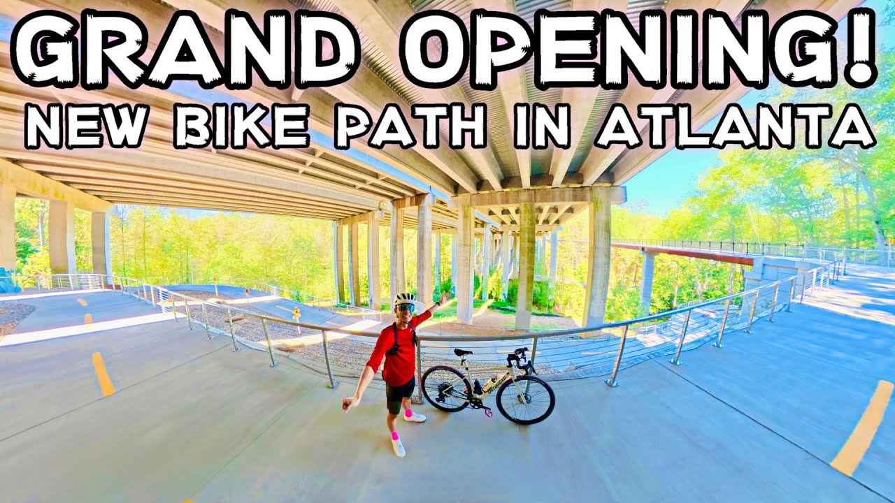 BEAUTIFUL!! NEW Bike PATH in Atlanta, GA!!! [PATH400 Greenway Trail]