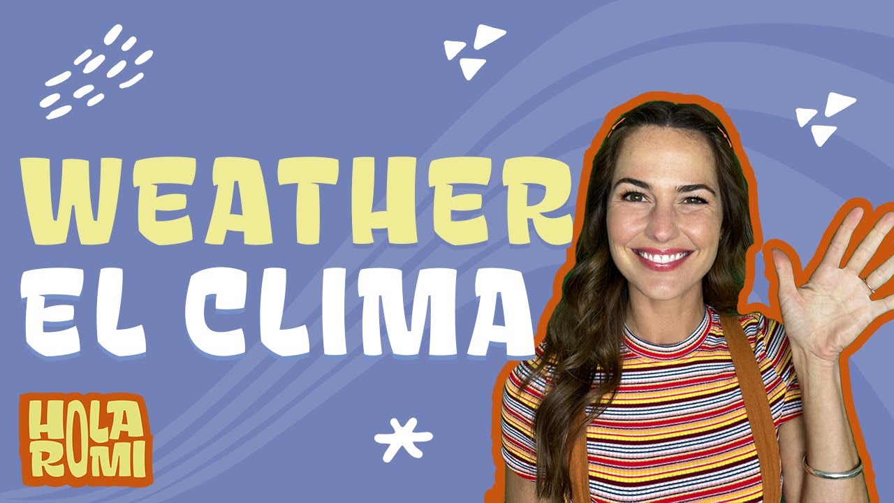Itsy Bitsy Spider in Spanish! Learn about THE WEATHER / EL CLIMA - Rain, Snow, and Thunder