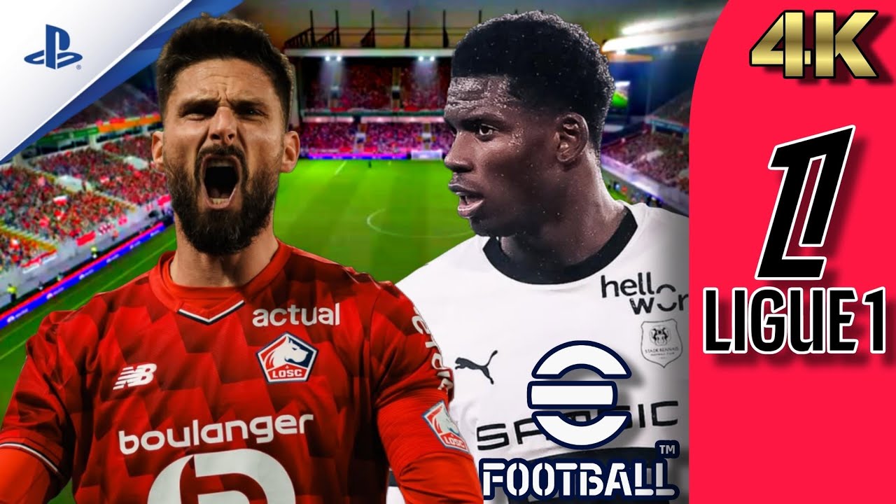 Ligue 1: Losc Lille vs. Stade Rennais | eFootball 2026, Gameplay PS5 4K HDR 60 FPS