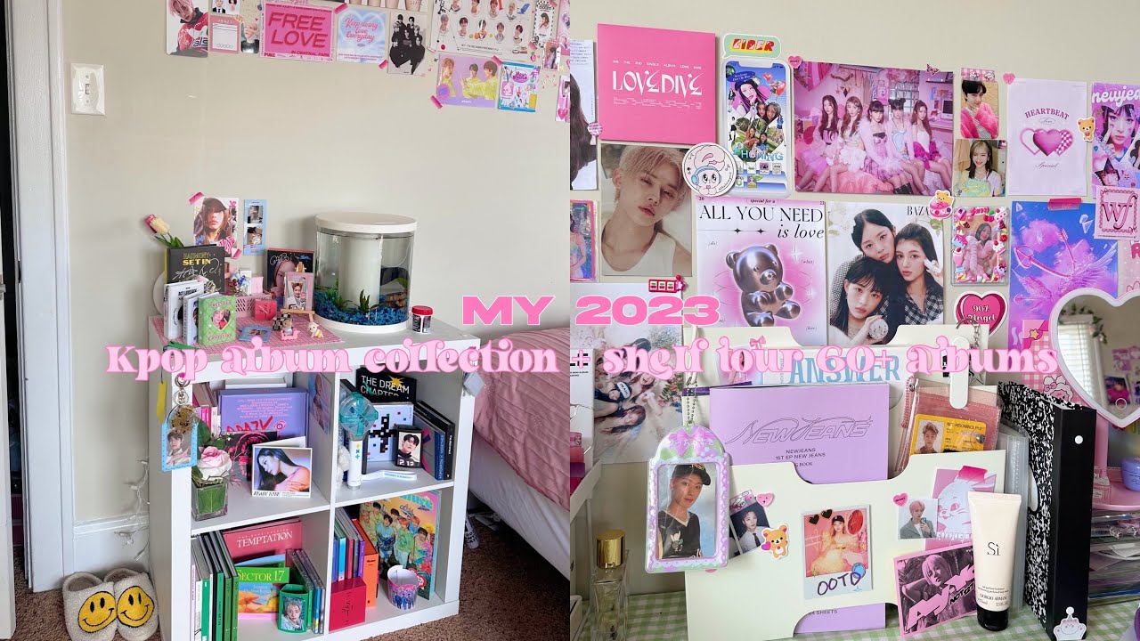 My 2023 kpop album collection + shelf tour