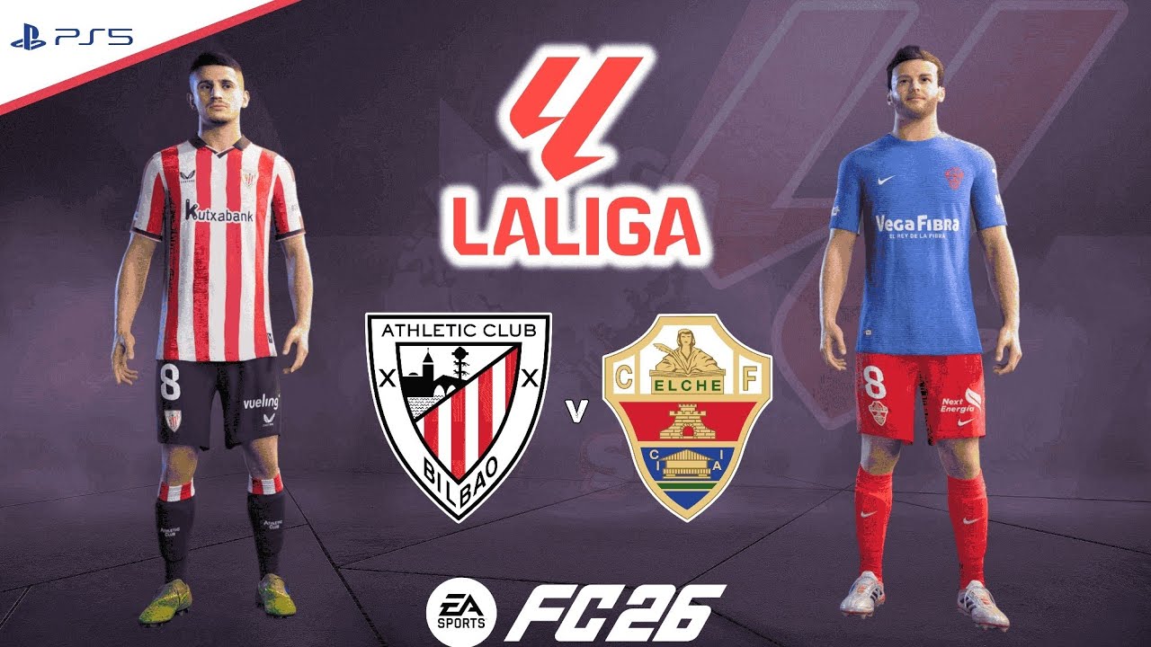 Athletic Bilbao v Elche | La Liga 25/26 - Round 25 | Full Match Simulation | FC 26 PS5™[4K]