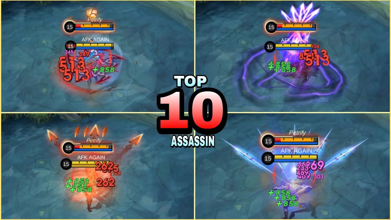 TOP 10 BEST ASSASSIN FOR 2024 ~ MOBILE LEGENDS
