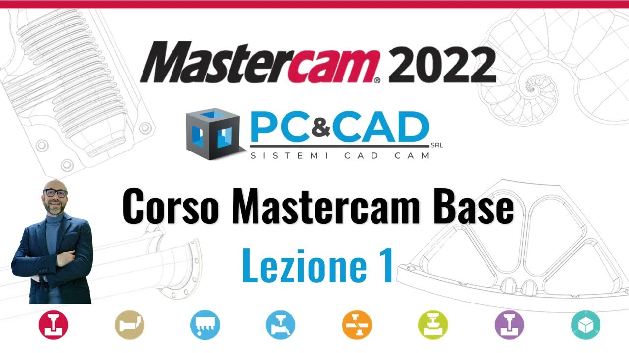 1️⃣ lezione 1 - Corso Mastercam v.2022 fresa base - lezione 1 - 1️⃣