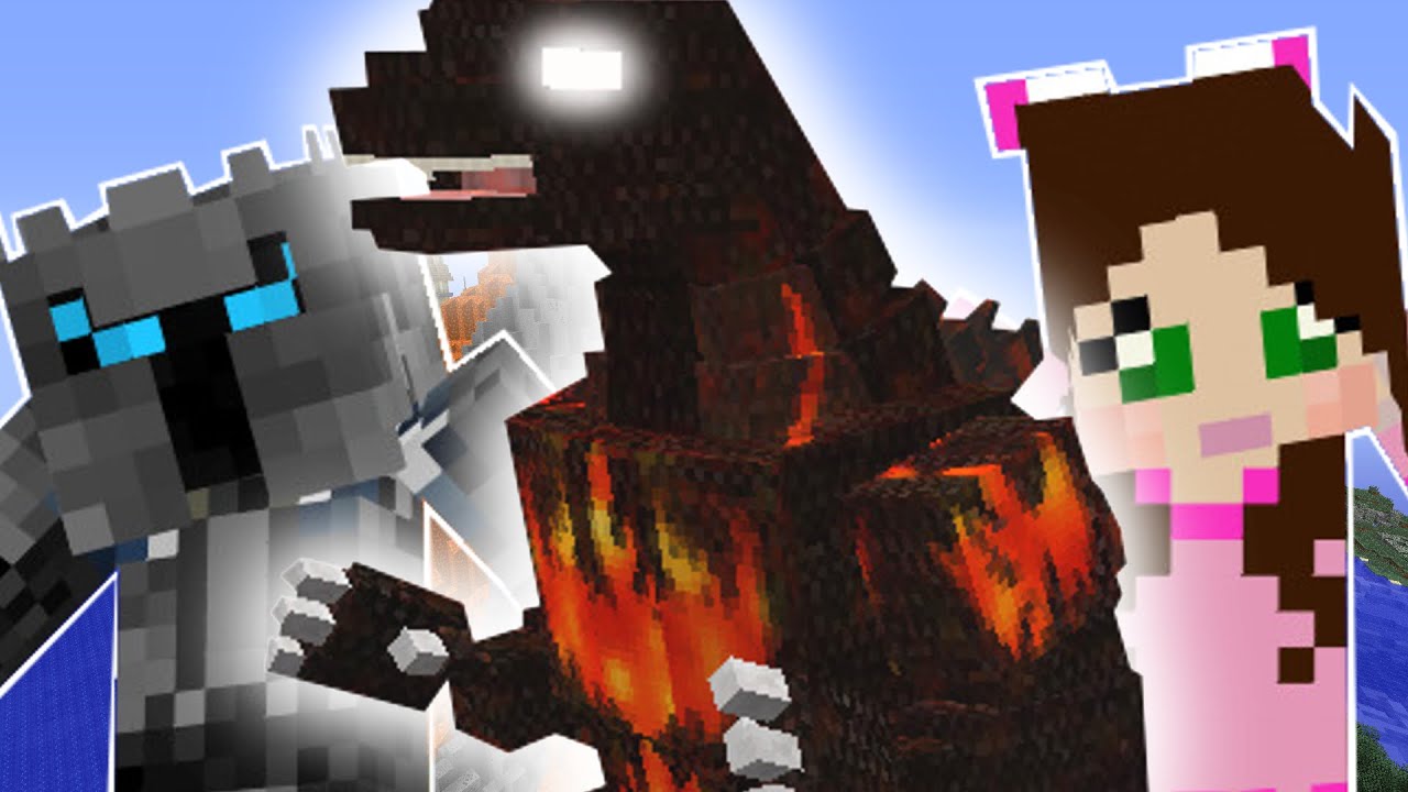 Minecraft: BURNING GODZILLA MISSION! - Custom Mod Challenge [S8E86]