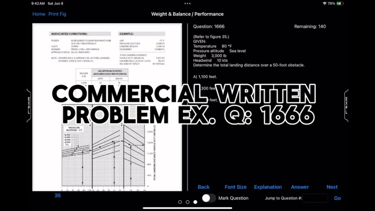 Question commerciale &eacute;crite : poids et &eacute;quilibre / performance : 1666