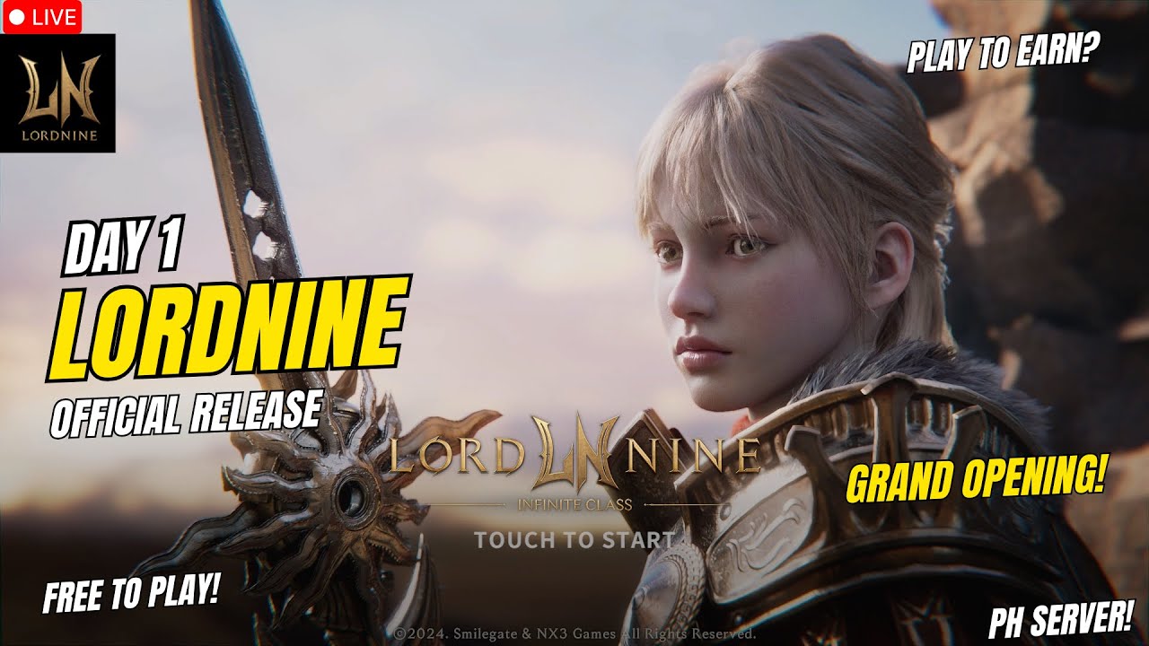 LORDNINE : Infinite Class | Day 1 Grand Opening! ( Tagalog )