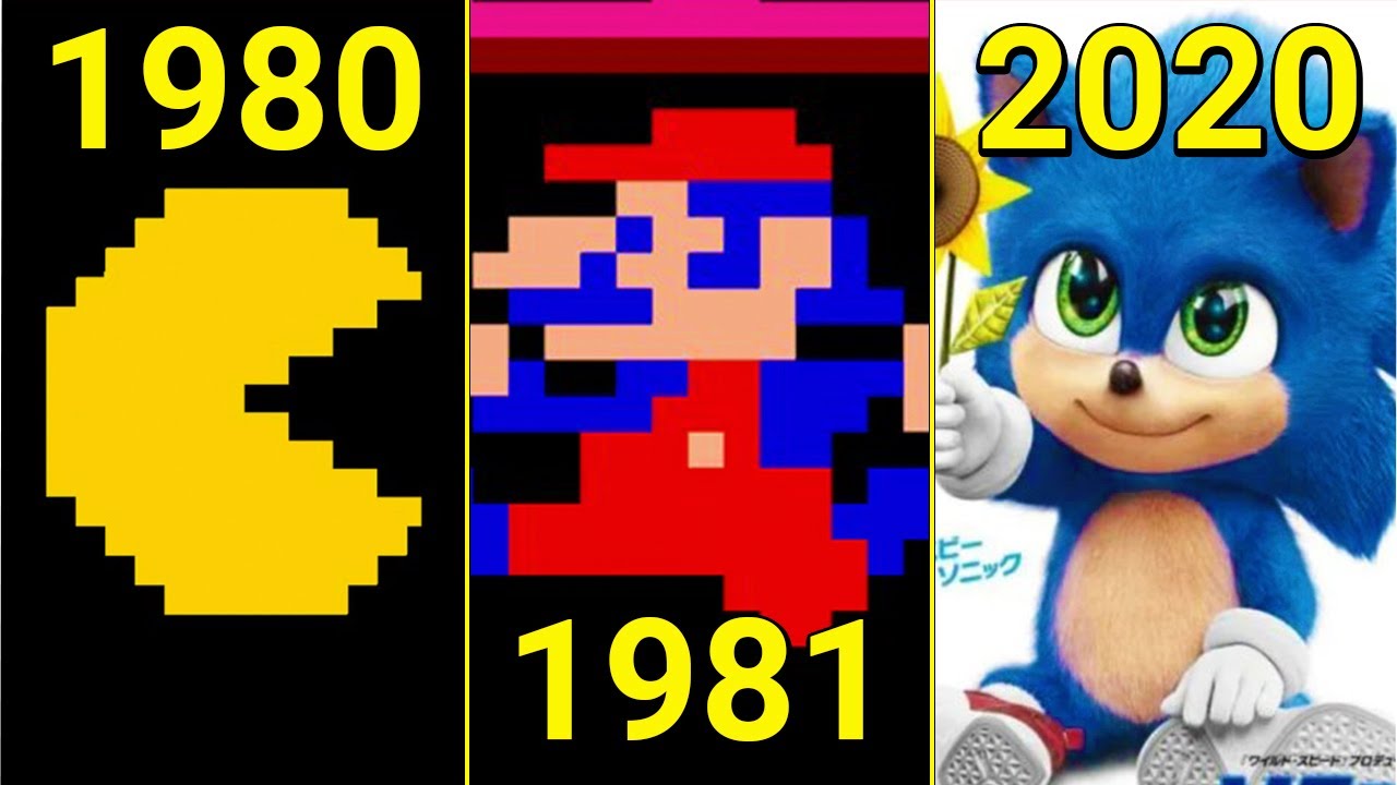 Evolution of Video Game Mascots 1980-2021