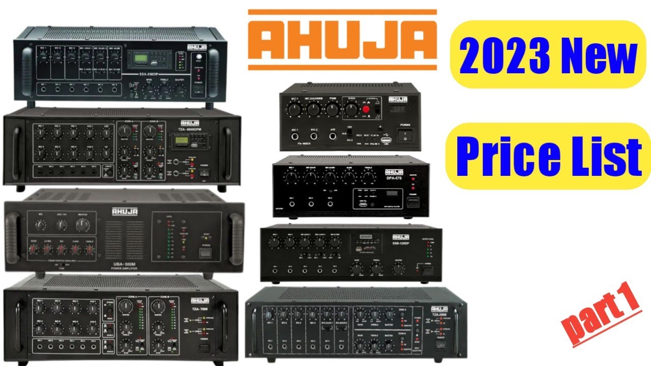 Ahuja All Model Amplifier Price List 2023 || Ahuja Ka  Sab Amplifier Ka Price List