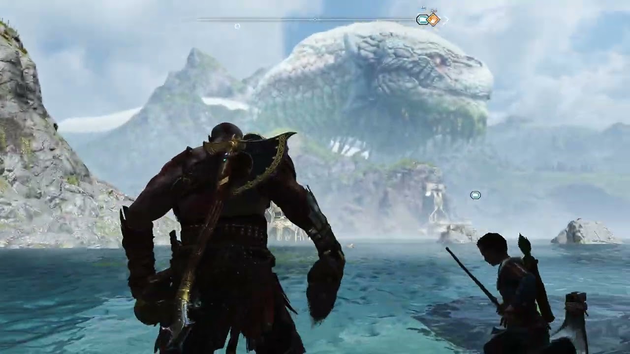 God of War #06 - A volta de Mimir! Desbravando o reino do fogo! Conversando com a Serpente do Mundo!