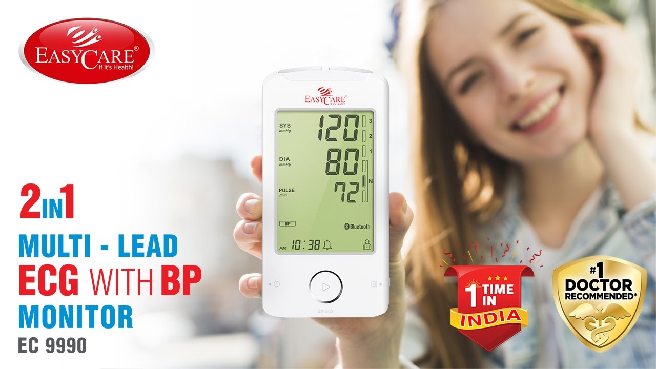 HOW TO USE EASYCARE 2 in 1 Blood Pressure Monitor with ECG function | Connect with APP