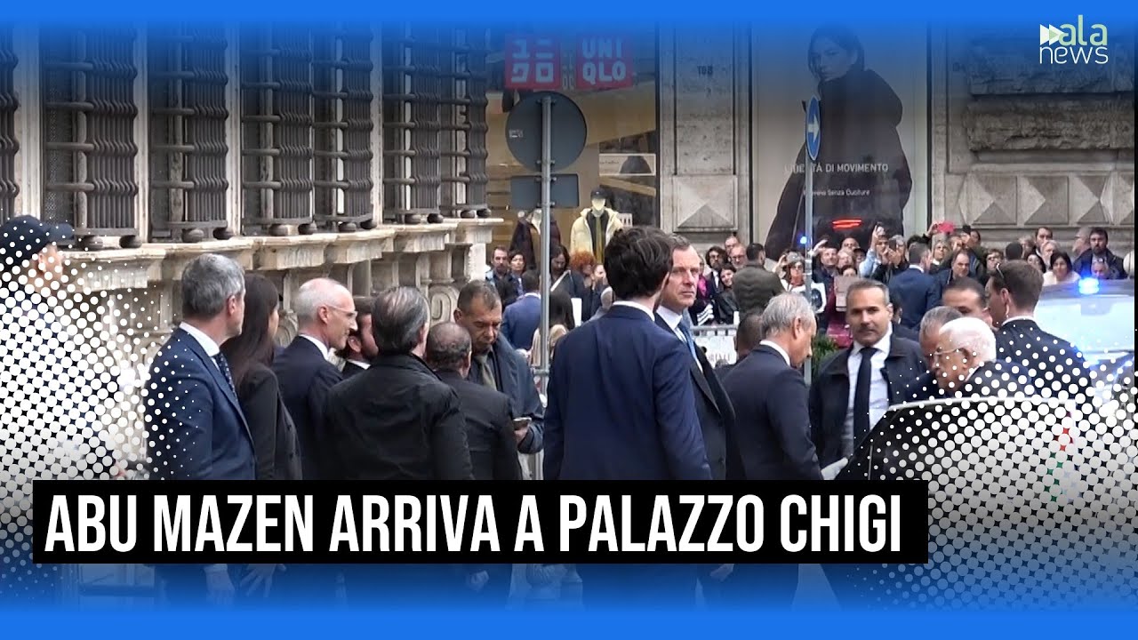 Abu Mazen a Palazzo Chigi: incontro con la premier Giorgia Meloni