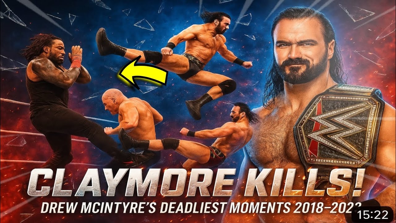 Every Claymore Kick Ever! Drew McIntyre's Most Savage Knockouts Compilation 