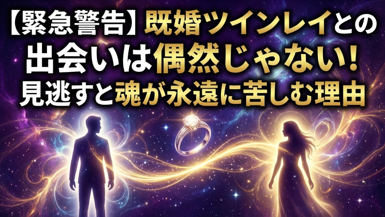 【衝撃】既婚ツインレイと出会った人の90%が知らない魂の真実…見逃すと一生後悔します