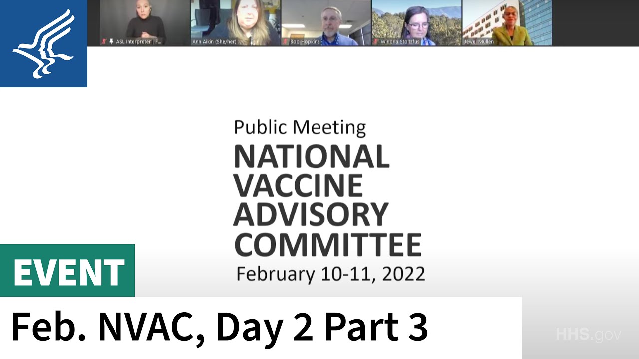 National Vaccine Advisory Committee Meeting | Vaccine Safety