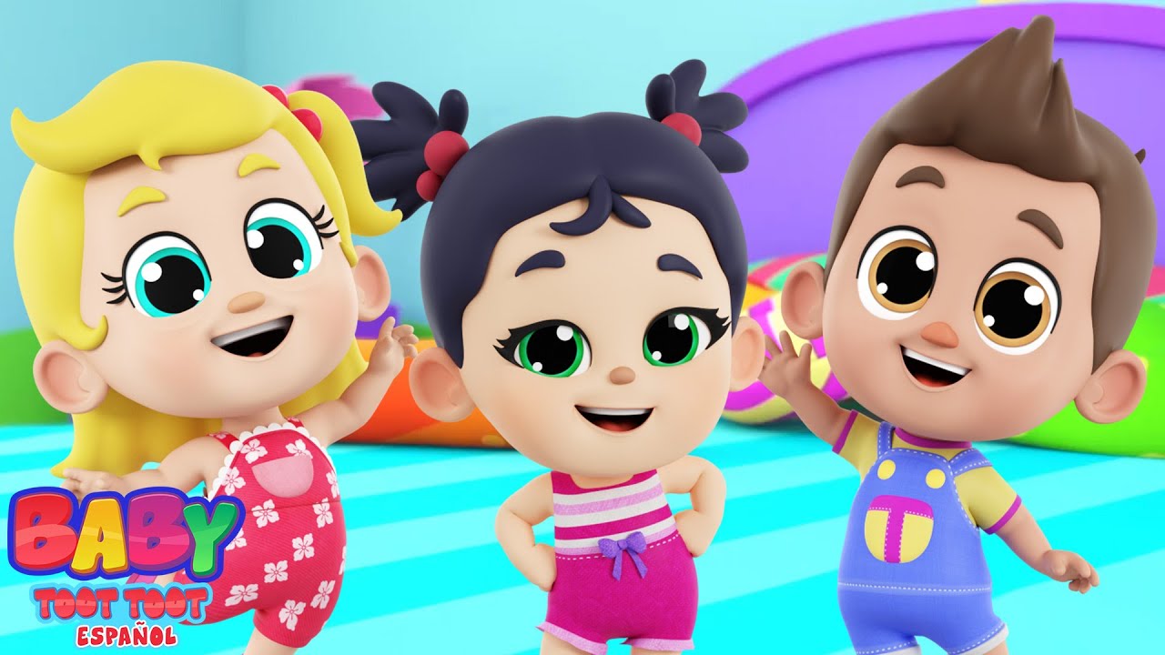 Cinco pequeños monos saltando en una cama cancion para niños