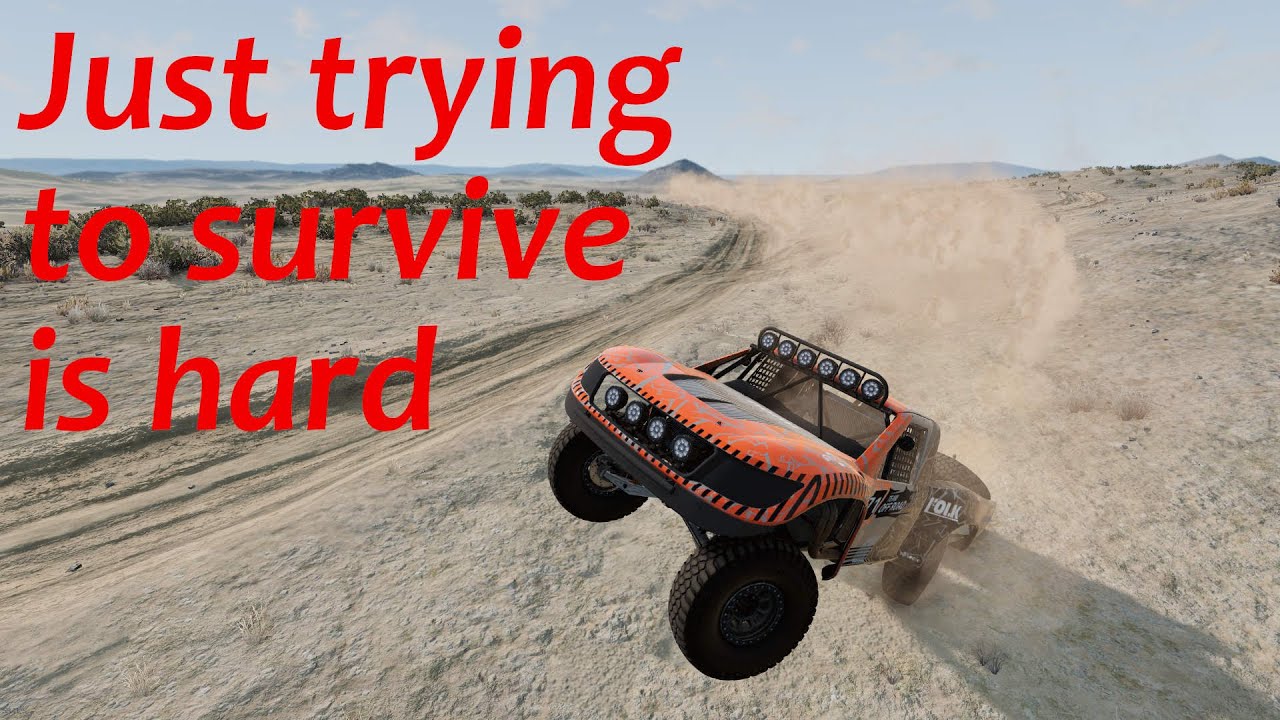 Setting a good time on a hard scenario | Johnson Valley | BeamNG Update 0.27