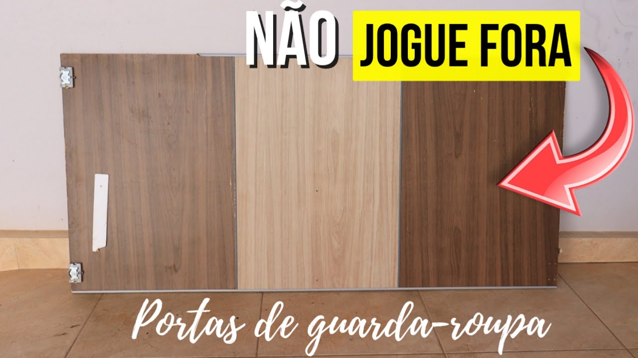 VOCÊ NÃO vai ACREDITAR nessa IDEIA com PORTA de GUARDA ROUPA VELHO! DO LIXO AO LUXO!