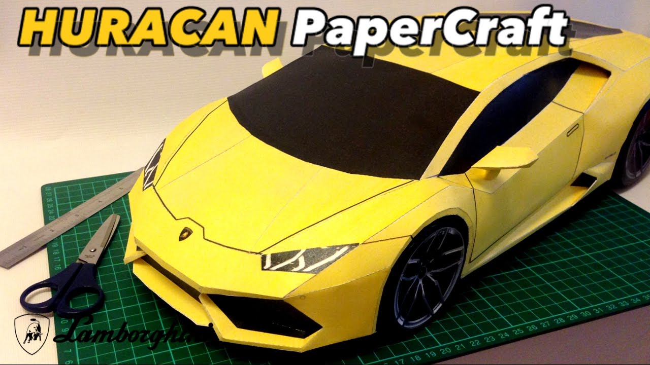 Huracan PaperCraft Build time-lapse.