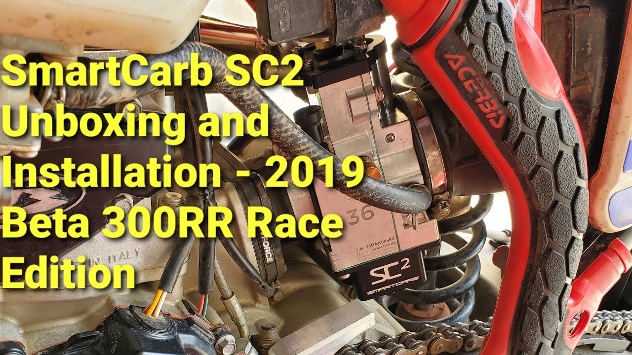 SmartCarb SC2 Unboxing and Installation - 2019 Beta 300RR Race Edition
