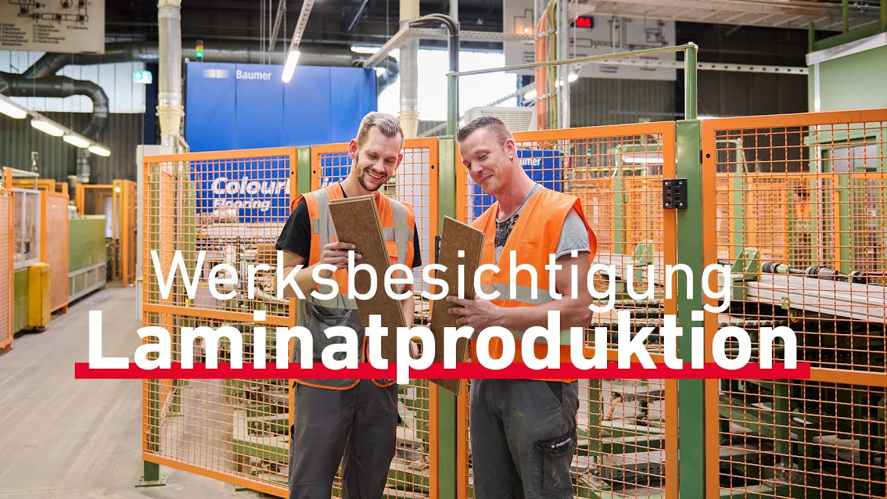 Werksbesichtigung Laminatproduktion