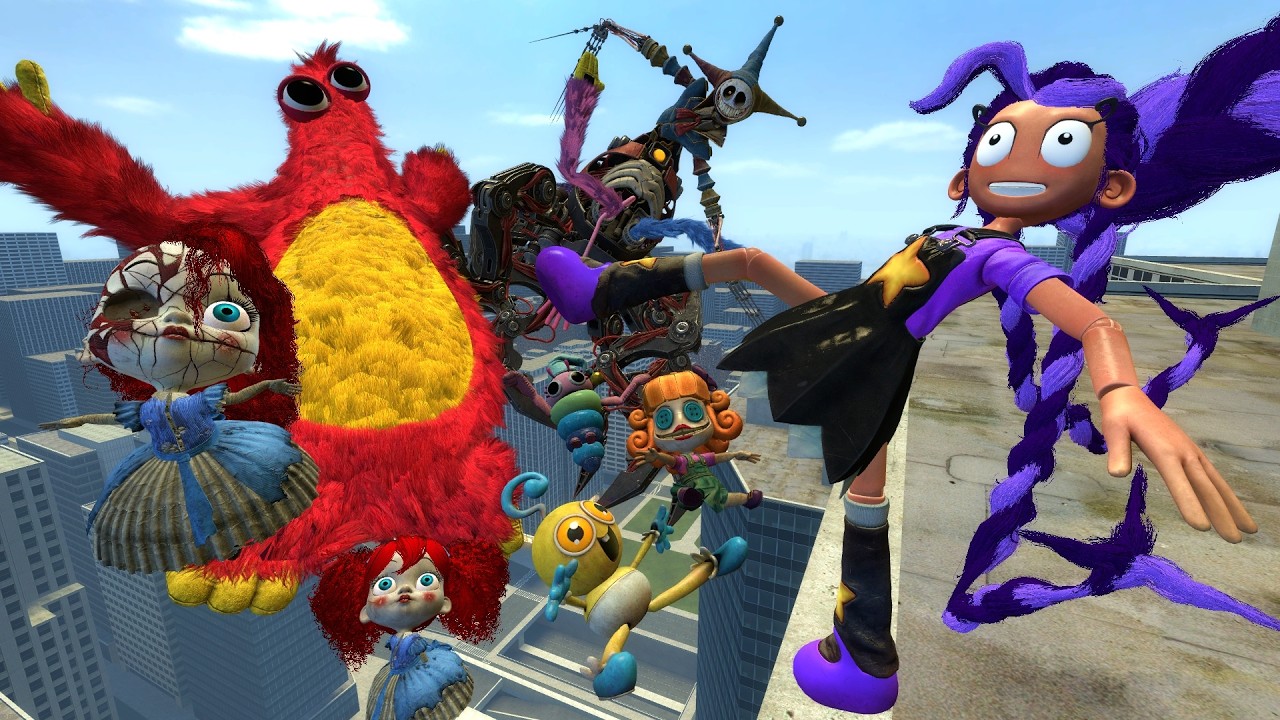 SPARTAN KICKING ALL POPPY PLAYTIME CHAPTER 5 MONSTERS in Garry's Mod!