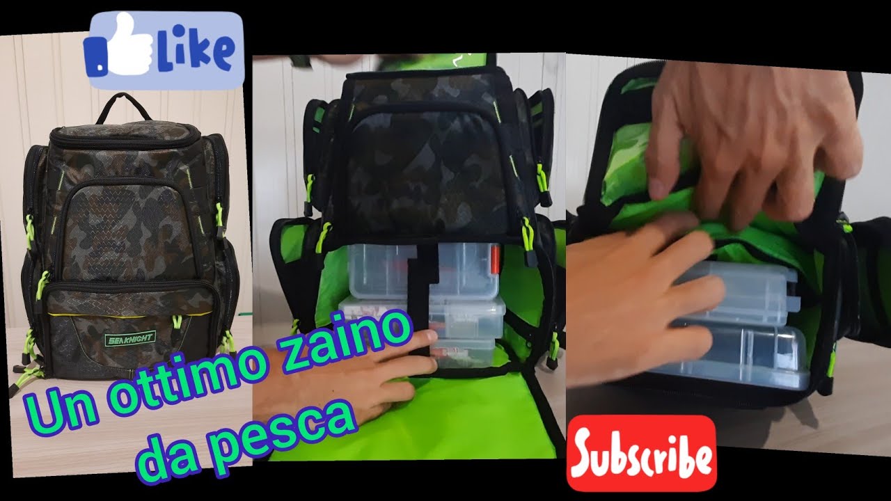 Zaino da pesca o trekking SeaKnight Fishing Bag 20L unboxing e test capienza