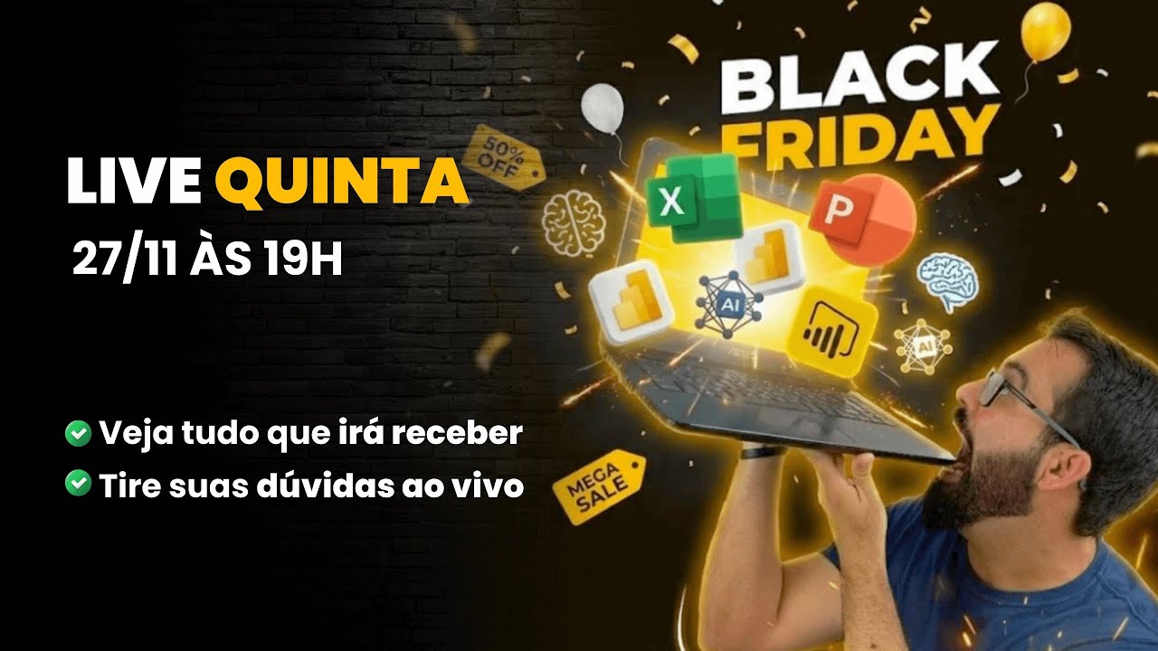 Quinta 27/11 às 19h | Black Friday Vitalícia: Veja Tudo que Você Vai Receber