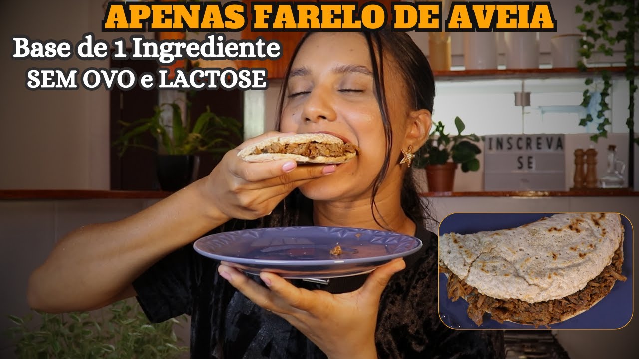SUBSTITUA O PÃO com essa DELÍCIA DE FARELO DE AVEIA Saudável SEM Lactose e Ovo Rápido de Fazer